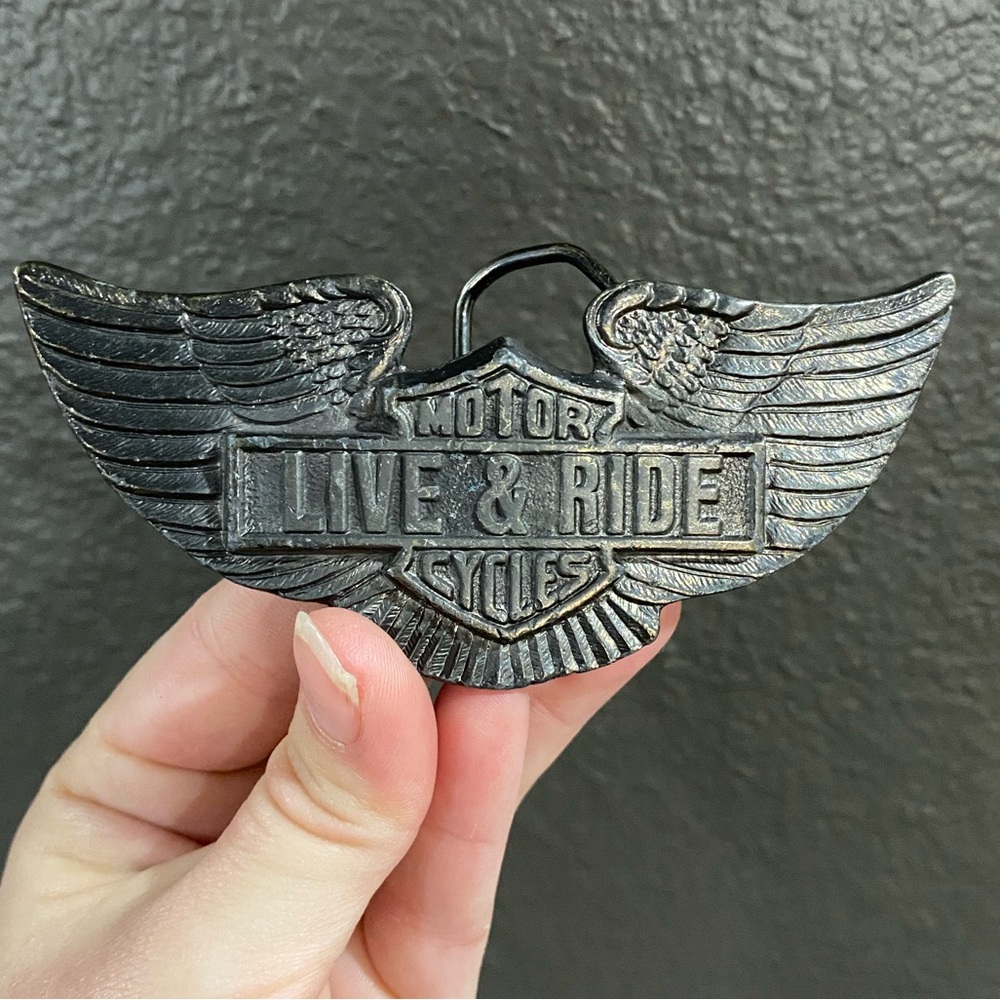 Vintage Harley Belt Buckle 1984